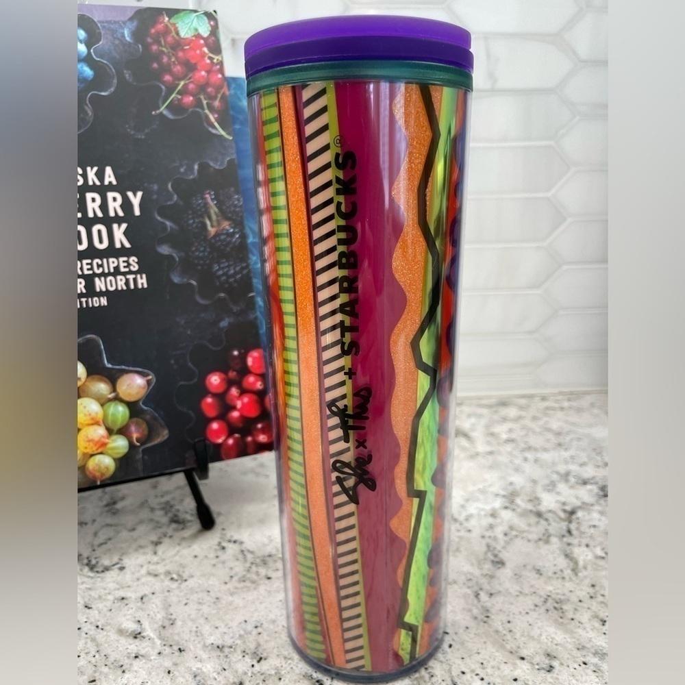 Starbucks X Shae Anthony 2024 Multicolor Lines Target Bottle Tumbler. NWOT.